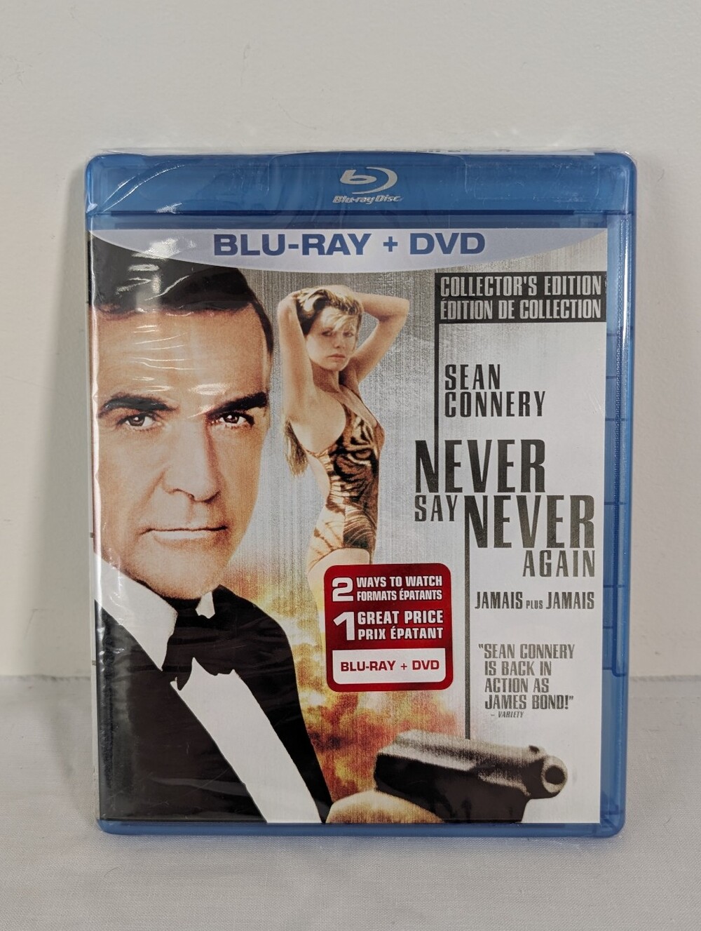 New Never Say Never Again Collectors Edition Blu-Ray + DVD James Bond Sealed OOP